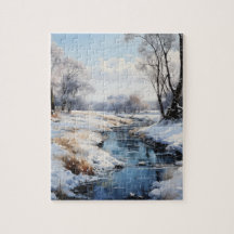 Sunny Winter Day in the Country Puzzle