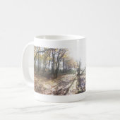 Sunny Wood Panoramic Paysage Mug (Devant gauche)