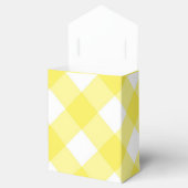 Sunny Yellow Gingham Pattern Bedankdoosjes (Geopend)