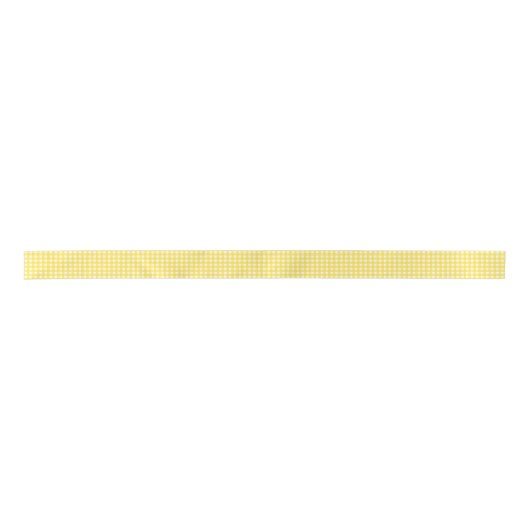 Sunny Yellow Gingham Pattern Lint (Voorkant)