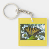 Sunny Yellow Monarch Sleutelhanger (Voorkant)