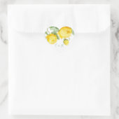 Sunny Yellow Roses Floral Elegant Wedding Hart Sticker (Tas)