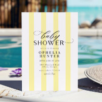 Sunny Yellow Stripe Geslachtsneutraal Baby shower