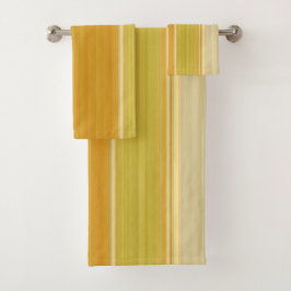 Sunny Yellow Stripes Bad Handdoek