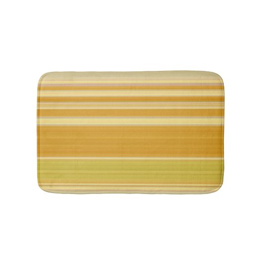 Sunny Yellow Stripes Badmat (Voorkant)