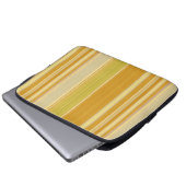 Sunny Yellow Stripes Laptop Sleeve (Voorkant onderkant)