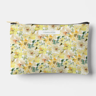 Sunny Yellow Watercolor Flowers Etui