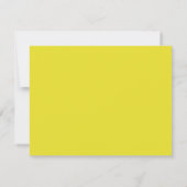 Sunny Yellow Wavy Frame Note Card Kaart (Achterkant)