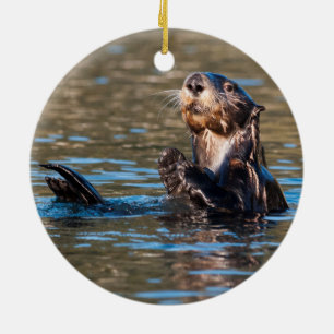 Sunny Zee Otter Keramisch Ornament