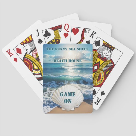 Sunny Zee Shell Beach House speelkaarten (Achterkant)