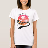 Sunnyvale, California Retro Sunset T-Shirt femme (Devant)