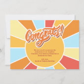 Sunray Kid Faire-part de la photo de l'école mater (Dos)