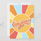 Sunray Kinder Afstuderen wenst goed Keepsake Kaart (Achterkant)