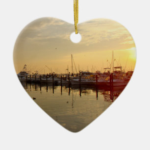 Sunrise aan de Atlantische Highlands New Jersey Keramisch Ornament