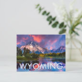 Sunrise aan de Oxbow Bend Briefkaart (Staand voorkant)