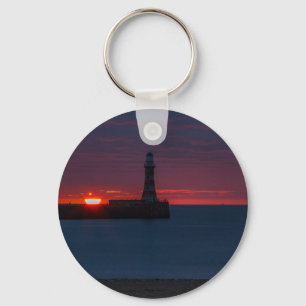 Sunrise aan de Sleutelhanger van Roker Lighthouse-