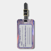 Sunrise Acrylic Pour Inspired Bagagelabel (Voorkant verticaal)