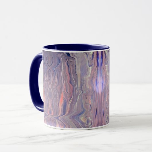 Sunrise Acrylic Pour Mug Mok (Voorkant links)