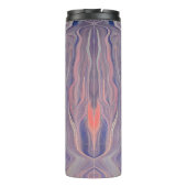 Sunrise Acrylic Pour Thermal Tumbler Thermosbeker (Achterkant)