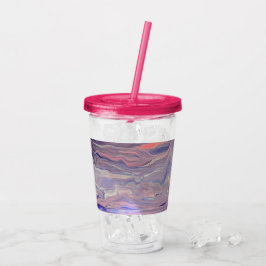 Sunrise Acrylic Pour Tumbler Acryl Drinkbeker