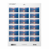 Sunrise-adreslabel Etiket (Full Sheet)