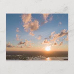 Sunrise Aerial Afbeelding Coastal Horizon Briefkaa Briefkaart