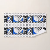 Sunrise amérindienne du sud-ouest en bleu (Serviette à main)