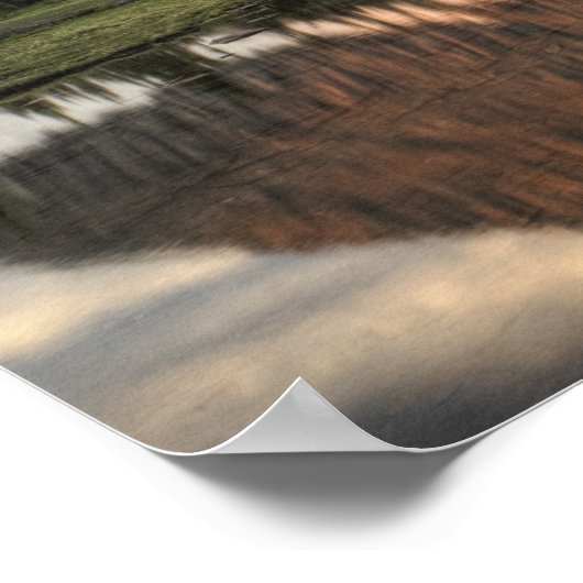 Sunrise and reflection, Glacier National Park, Poster (Hoek)