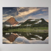 Sunrise and reflection, Glacier National Park, Poster (Voorkant)