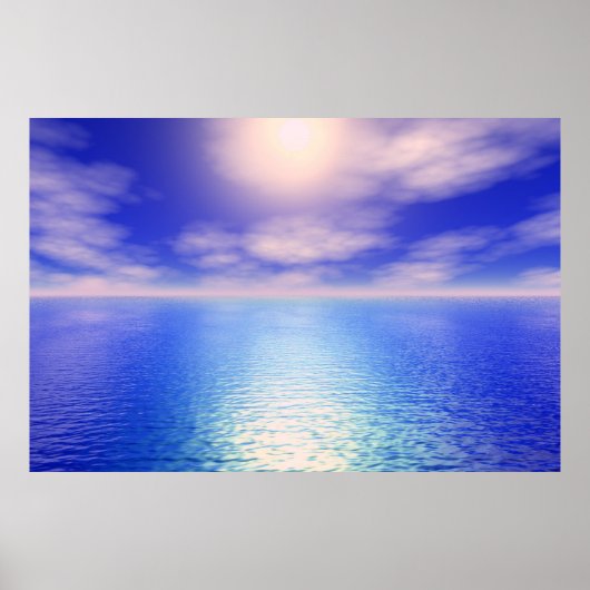 Sunrise Aquarium Background Poster (Voorkant)