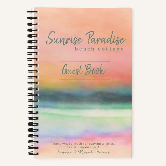 Sunrise Art Beach House Location de vacances Livre (Recto)