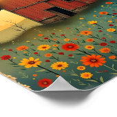 Sunrise Barn Digital Poster (Hoek)