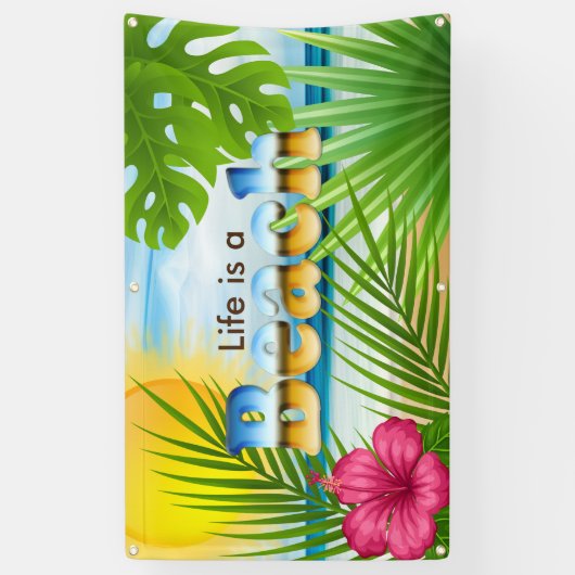 Sunrise Beach Design Spandoek (Verticaal)