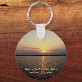 Sunrise, Bedford Cay, Belize Sleutelhanger (Voorkant)