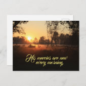 Sunrise Bible Verse Briefkaart (Voorkant / Achterkant)
