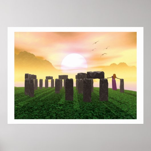 Sunrise bij Avalon Poster (Voorkant)