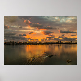 Sunrise bij Biscayne Bay Poster