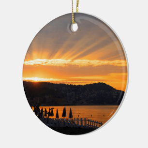 Sunrise bij de Promenade des Anglais Keramisch Ornament