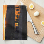 Sunrise bij de Promenade des Anglais Theedoek (Quarter Fold)