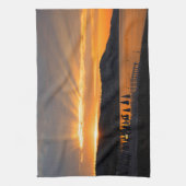 Sunrise bij de Promenade des Anglais Theedoek (Verticaal)