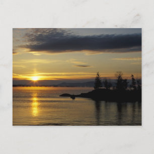 Sunrise bij het Moosehead Lake Briefkaart