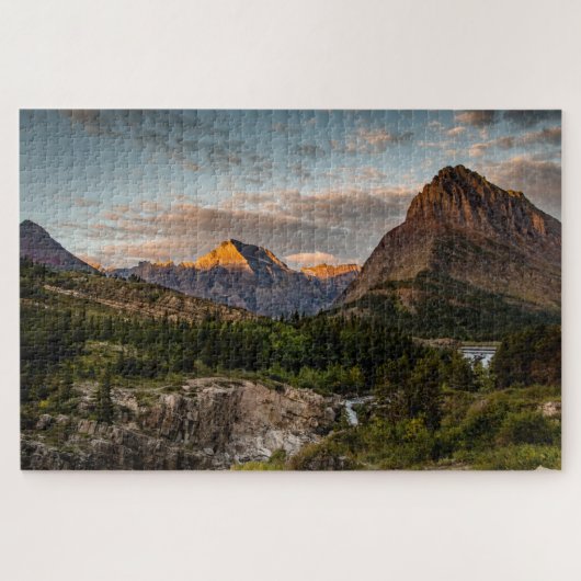 Sunrise bij het Swiftcurrent Lake Legpuzzel (Horizontaal)