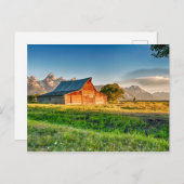 Sunrise bij Moulton Barn Briefkaart (Voorkant / Achterkant)