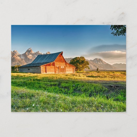 Sunrise bij Moulton Barn Briefkaart (Voorkant)