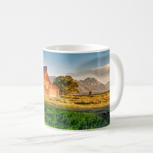 Sunrise bij Moulton Barn Koffiemok (Voorkant rechts)