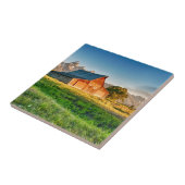 Sunrise bij Moulton Barn Tegeltje (Zijkant)