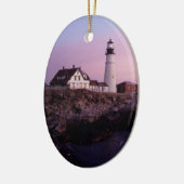 Sunrise bij Portland Head Light Keramisch Ornament (Links)