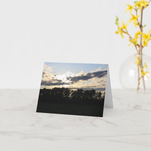 Sunrise Blank Note Kaart (Gele Bloem)