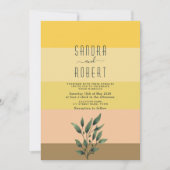 Sunrise Boho Terracotta Wedding Kaart (Voorkant)