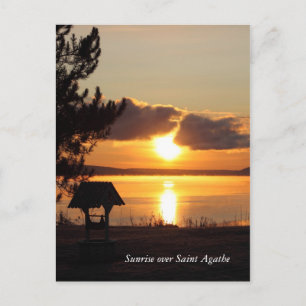 Sunrise boven het Briefkaart van Saint Agathe